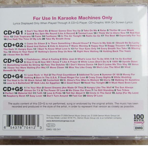 80s KARAOKE CD SET - Picture 2 of 4